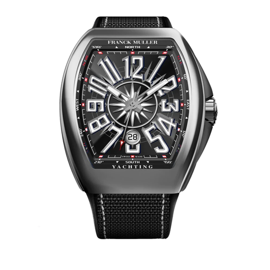 V41 Vanguard Yachting Polished Stainless Steel - Black
