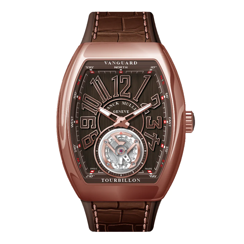 V41 Vanguard Tourbillon Rose Gold - Brown