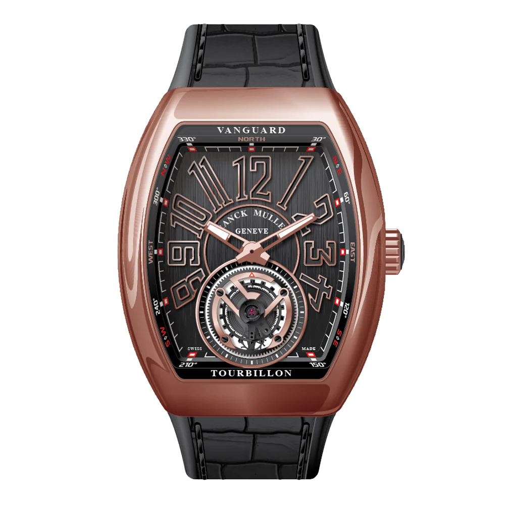 V41 Vanguard Tourbillon Rose Gold - Black