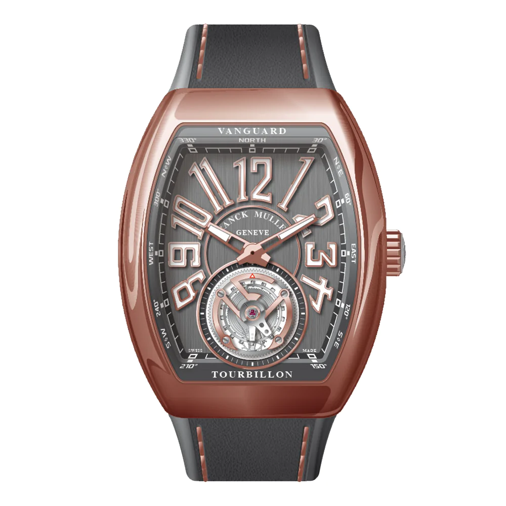 V41 Vanguard Tourbillon Rose Gold - Grey