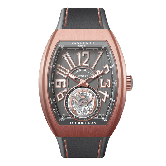 V41 Vanguard Tourbillon Brushed Rose Gold - Grey