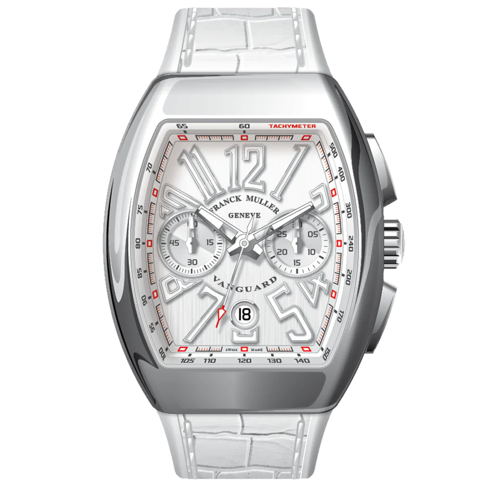 V45 Vanguard Chrono Classical Stainless Steel Case- White