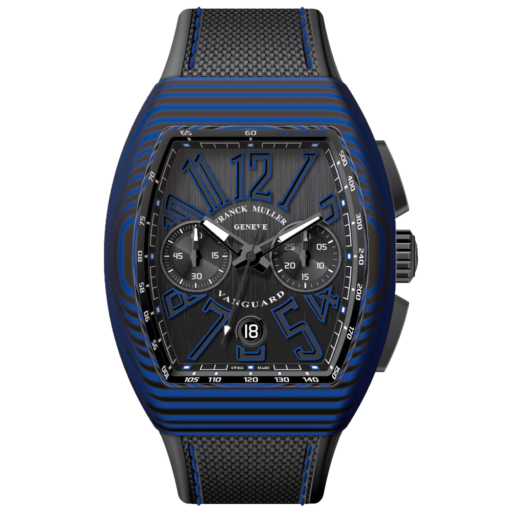 V45 Vanguard Chrono Blue Black Carbon Case