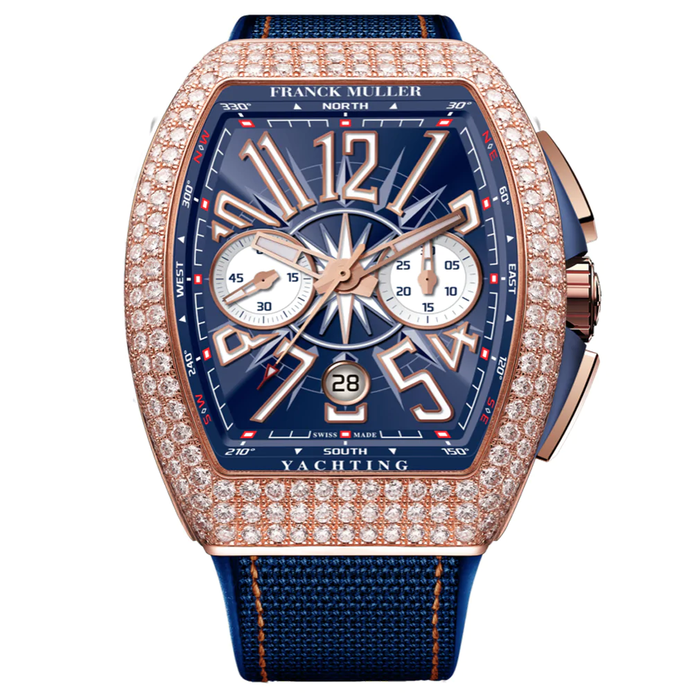 V45 Vanguard Yachting Chrono Rose Gold & Diamonds