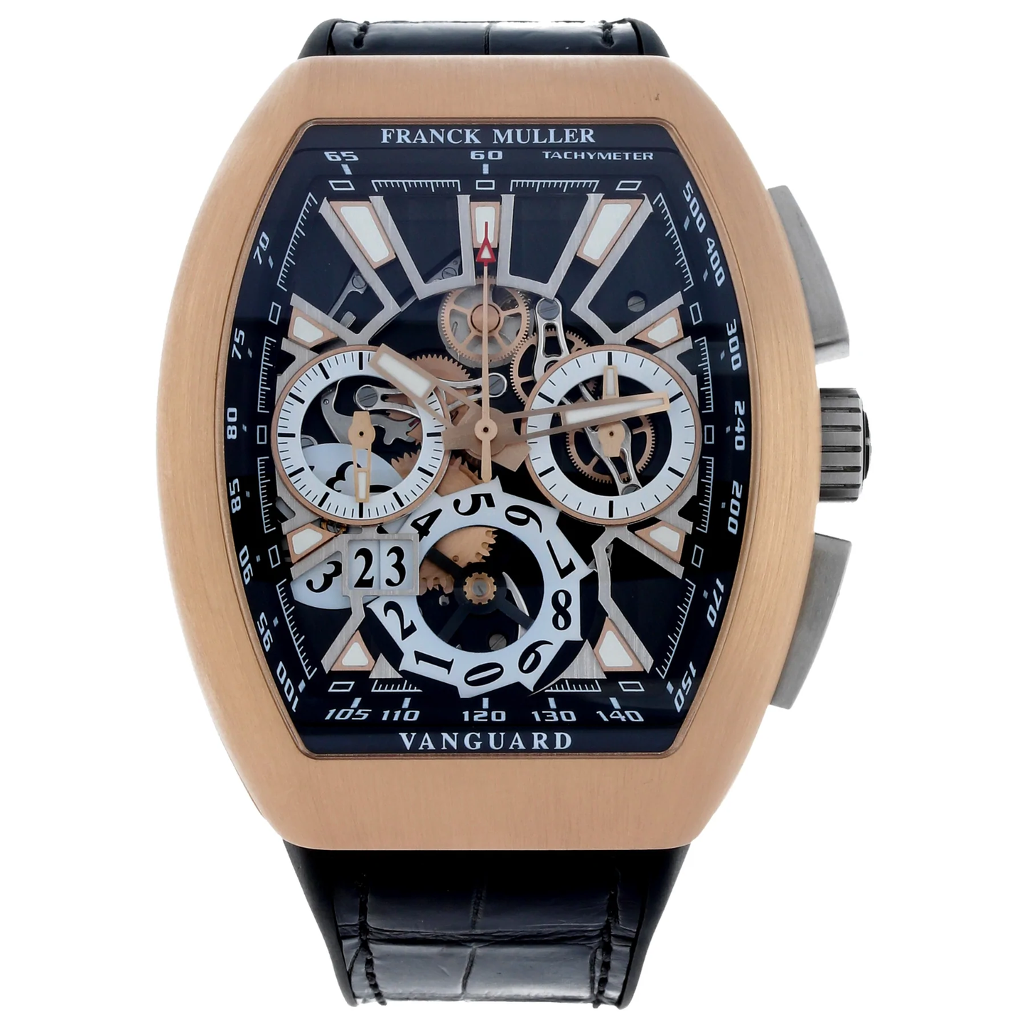 V45 Vanguard Grand Date Brushed Rose Gold Chrono