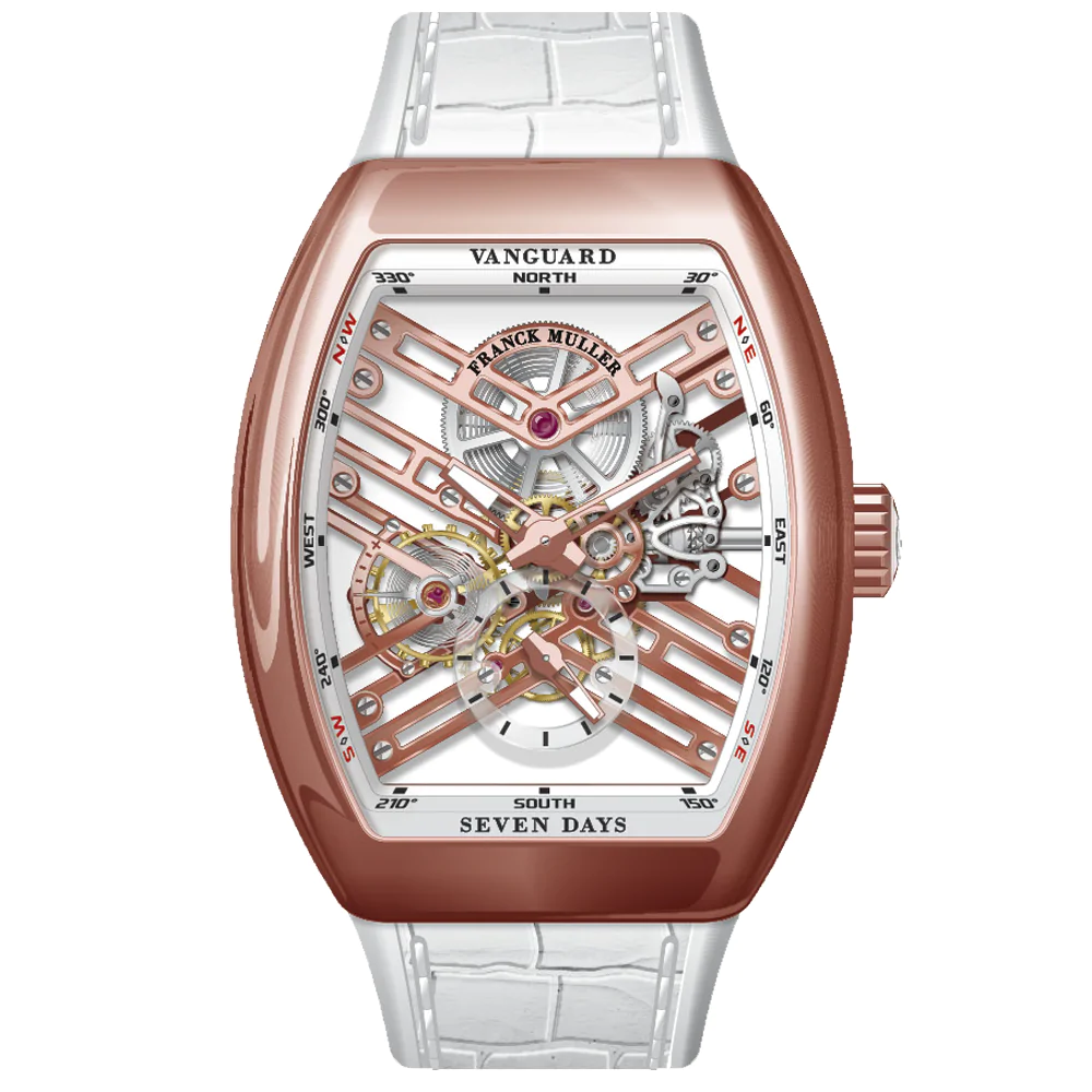 V45 Vanguard Rose Gold Seven Days Skeleton