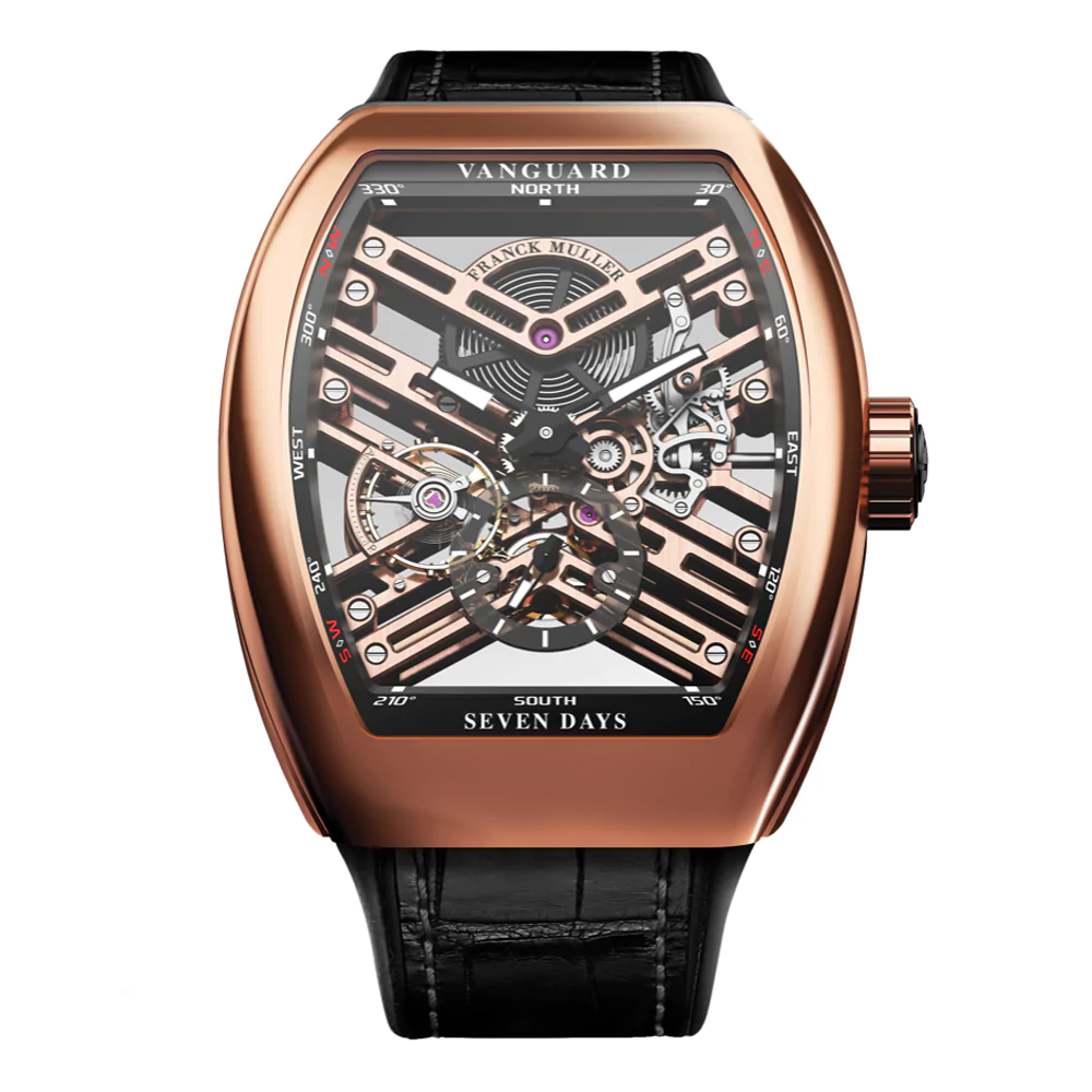 V45 Vanguard Skeleton Rose Gold