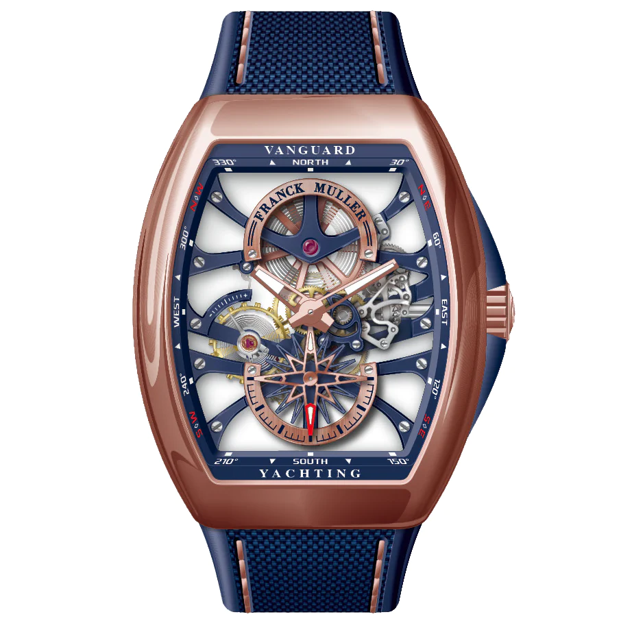 V45 Vanguard Yachting Skeleton Rose Gold