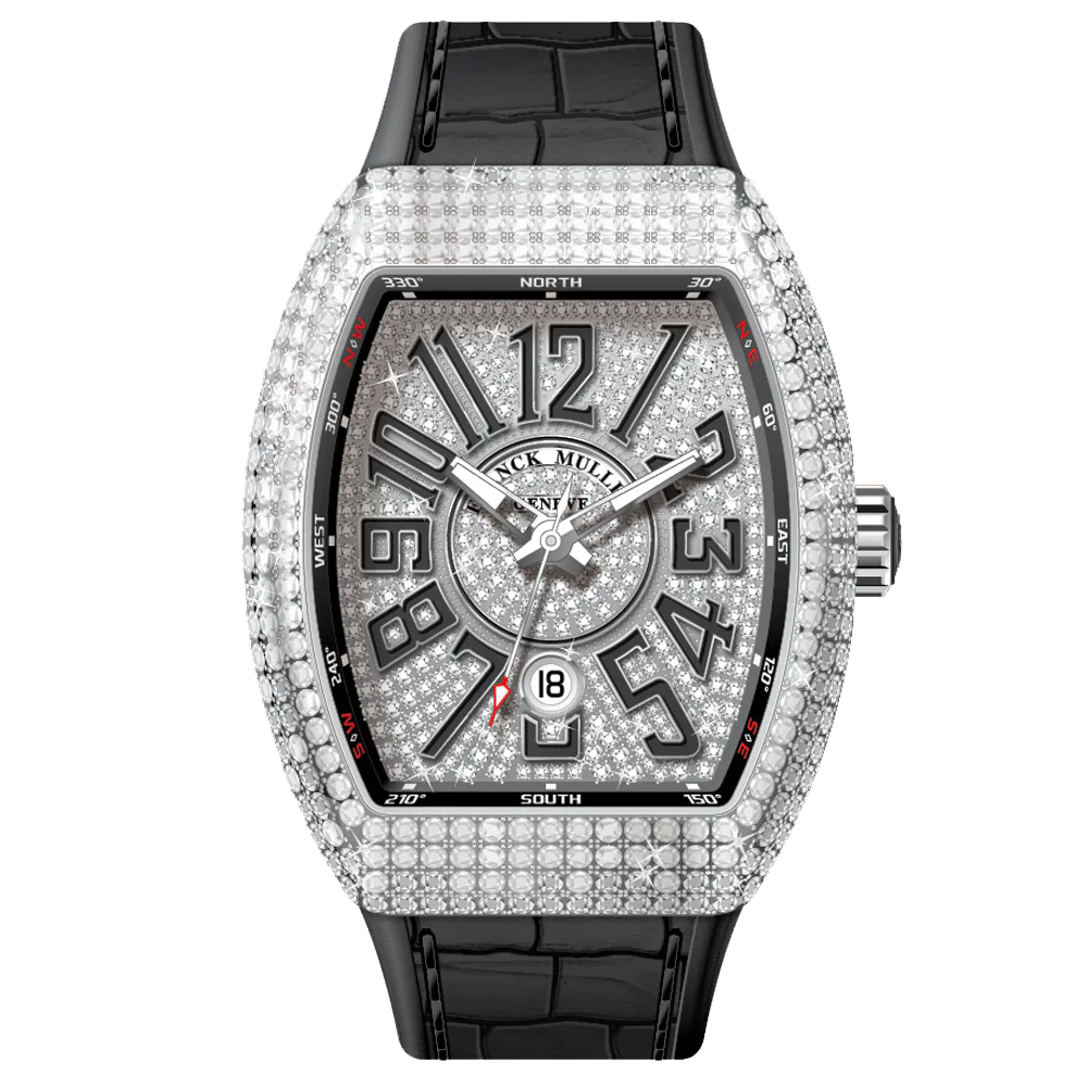 V45 Vanguard Stainless Steel Full Diamond