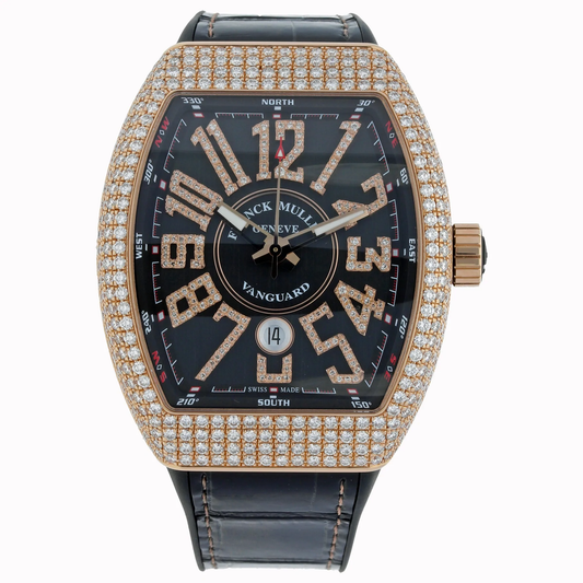 V45 Vanguard Classical Rose Gold Full Diamond