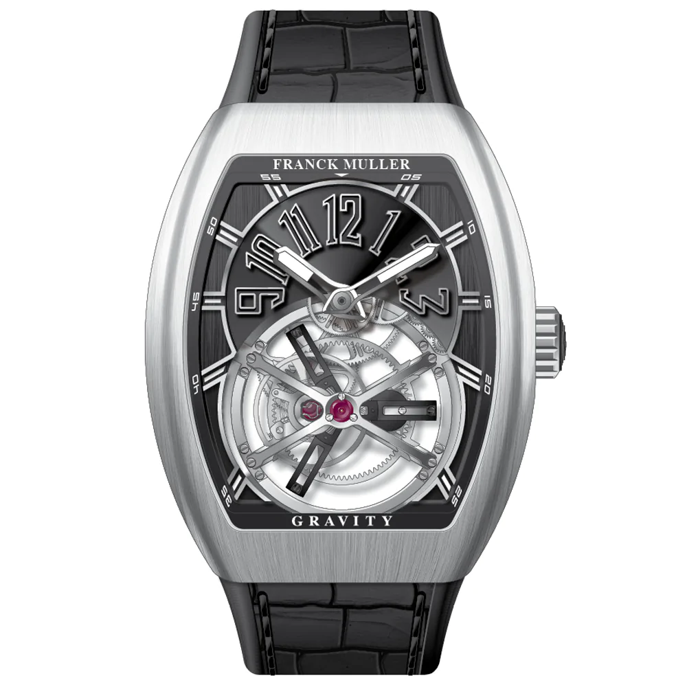 V45 Vanguard Gravity Tourbillon Brushed Steel