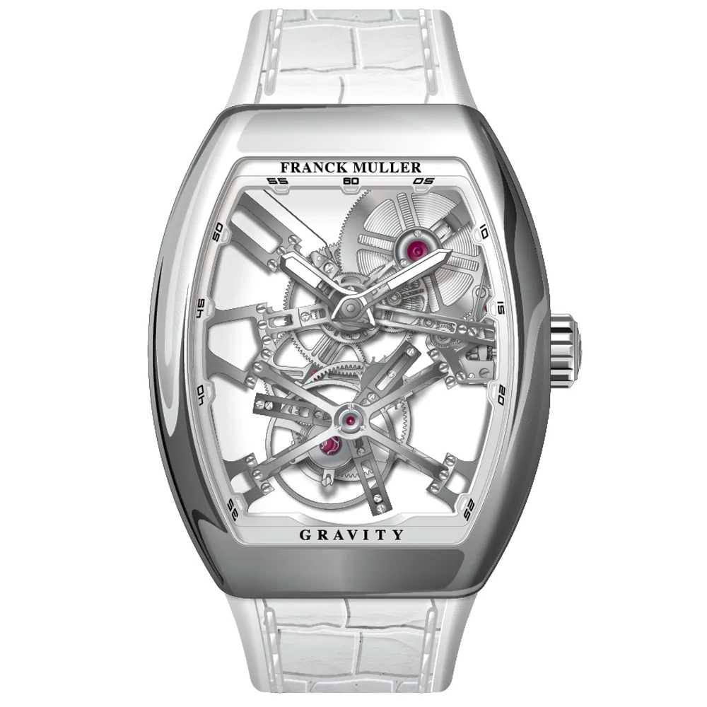 V45 Vanguard Gravity Skeleton Tourbillon Polished Steel