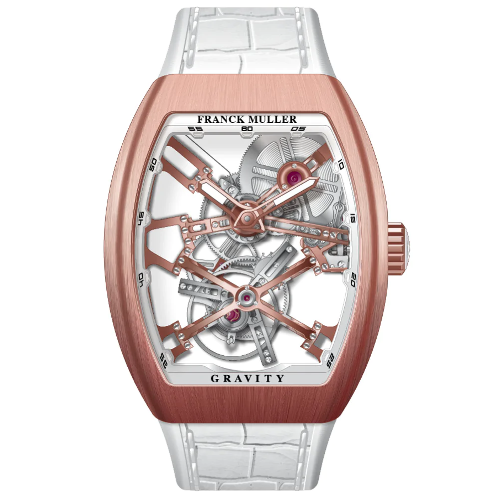 V45 Vanguard Gravity Skeleton Tourbillon Brushed Rose Gold