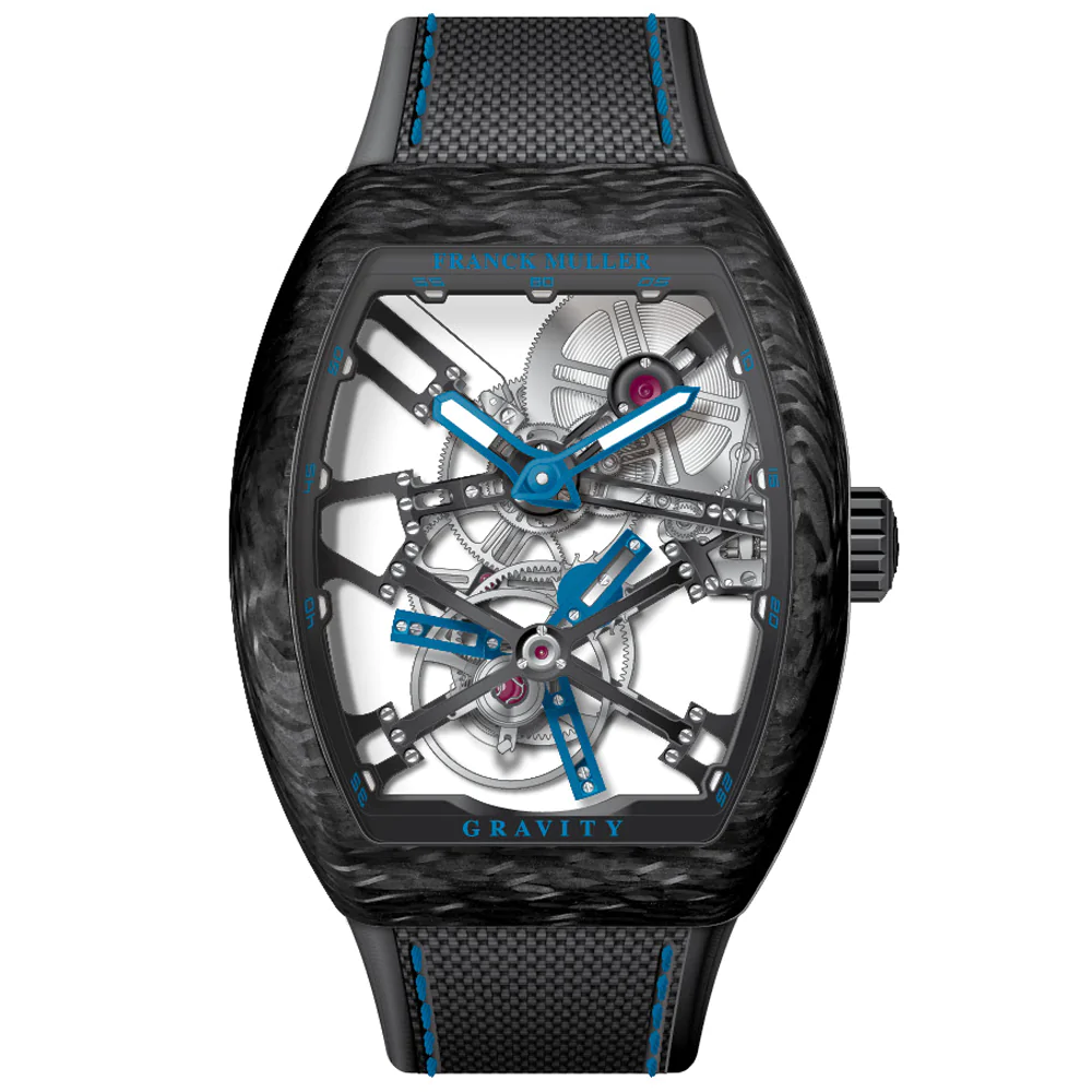 V45 Vanguard Gravity Skeleton Tourbillon Carbon - Blue