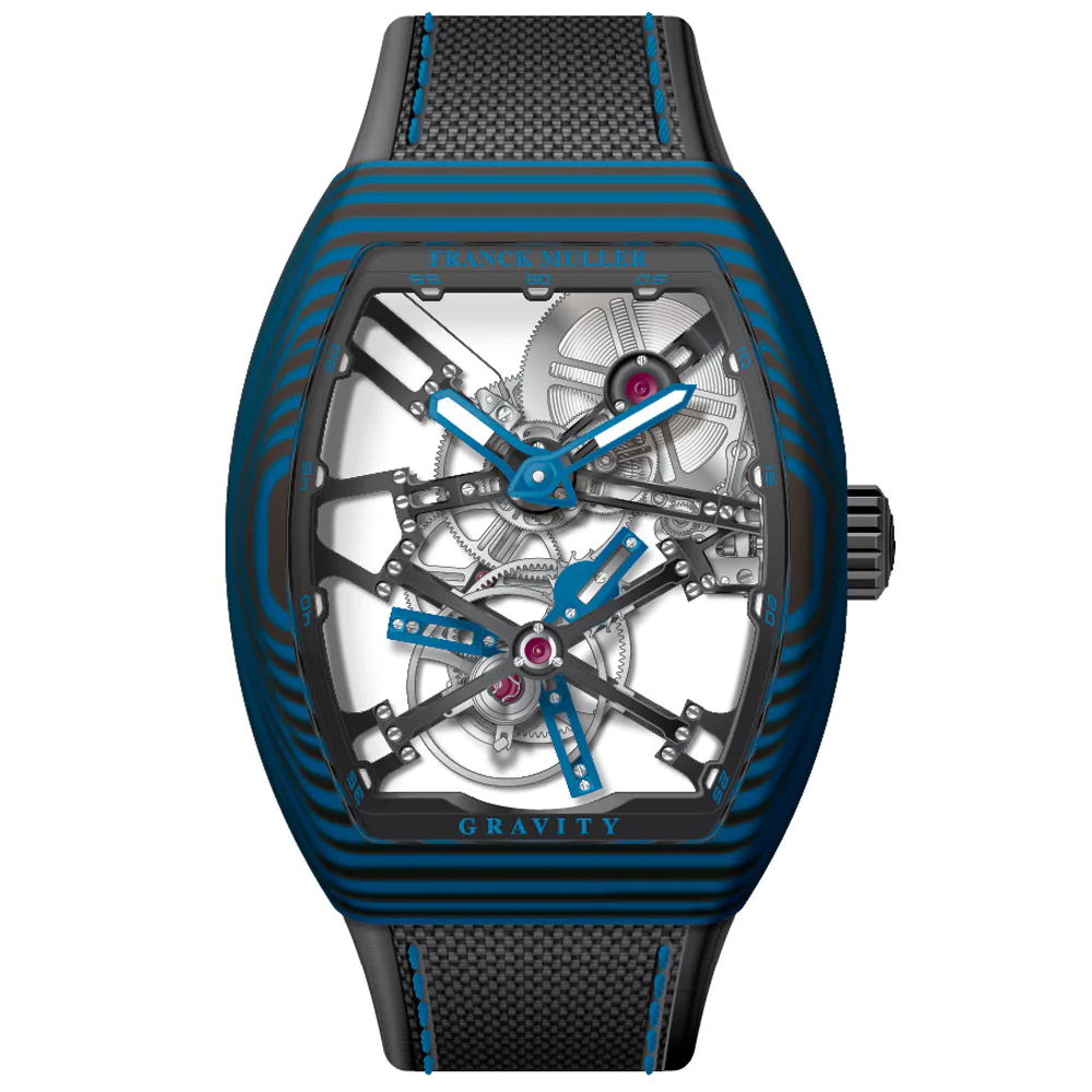 V45 Vanguard Gravity Skeleton Tourbillon Blue Carbon