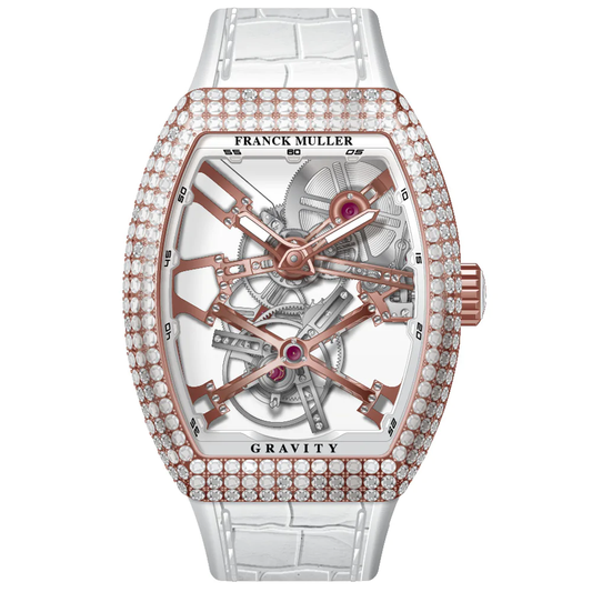 V45 Vanguard Gravity Skeleton Tourbillon Rose Gold & Diamond Case