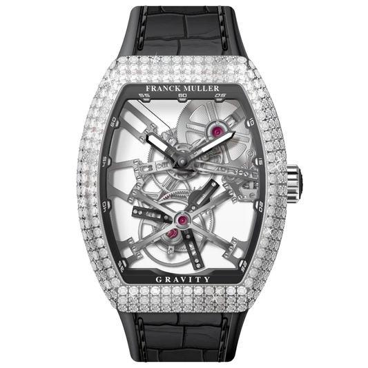 V45 Vanguard Gravity Skeleton Tourbillon Steel Diamond Case