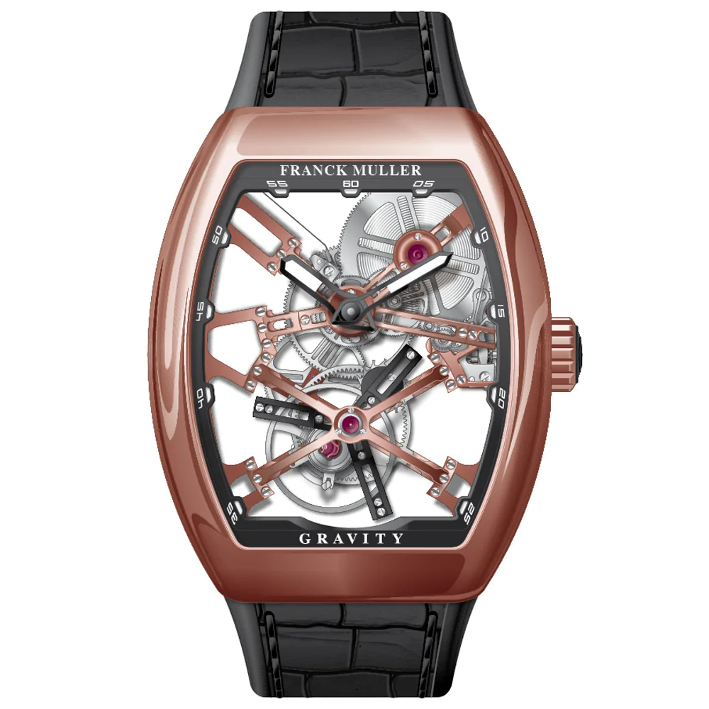 V45 Vanguard Gravity Skeleton Tourbillon Polished Rose Gold