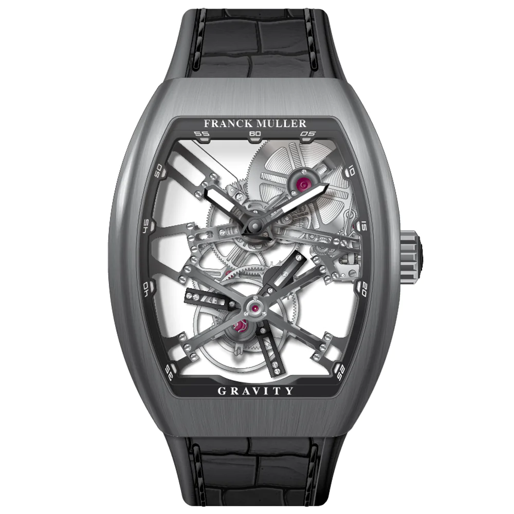 V45 Vanguard Gravity Skeleton Tourbillon Brushed Titanium