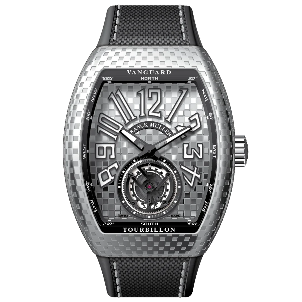 V45 Vanguard Pixel Stainless Steel Tourbillon