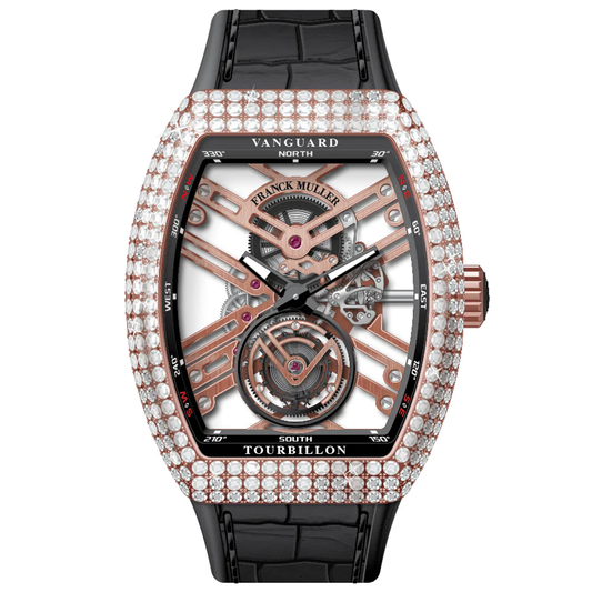 V45 Vanguard Tourbillon Skeleton Rose Gold & Diamonds