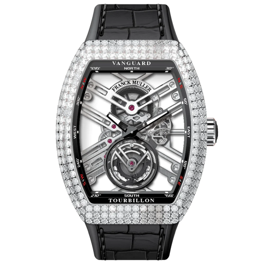 V45 Vanguard Tourbillon Skeleton Steel & Diamonds