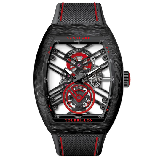 V45 Vanguard Tourbillon Skeleton Carbon - Red