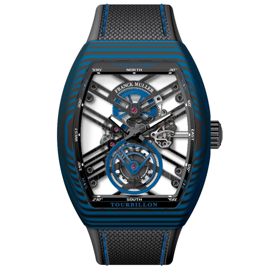 V45 Vanguard Tourbillon Skeleton Blue Carbon