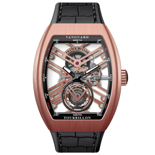 V45 Vanguard Tourbillon Skeleton Brushed Rose Gold