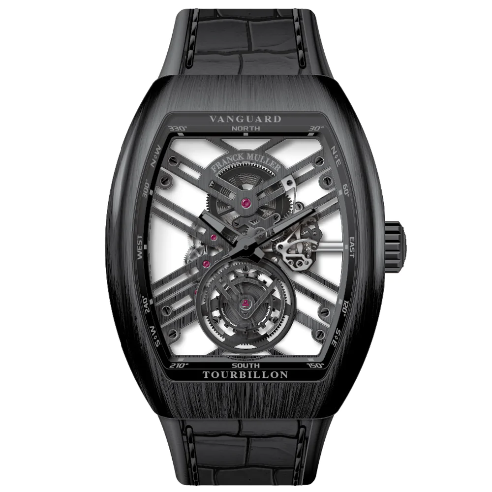 V45 Vanguard Tourbillon Skeleton Brushed Titanium
