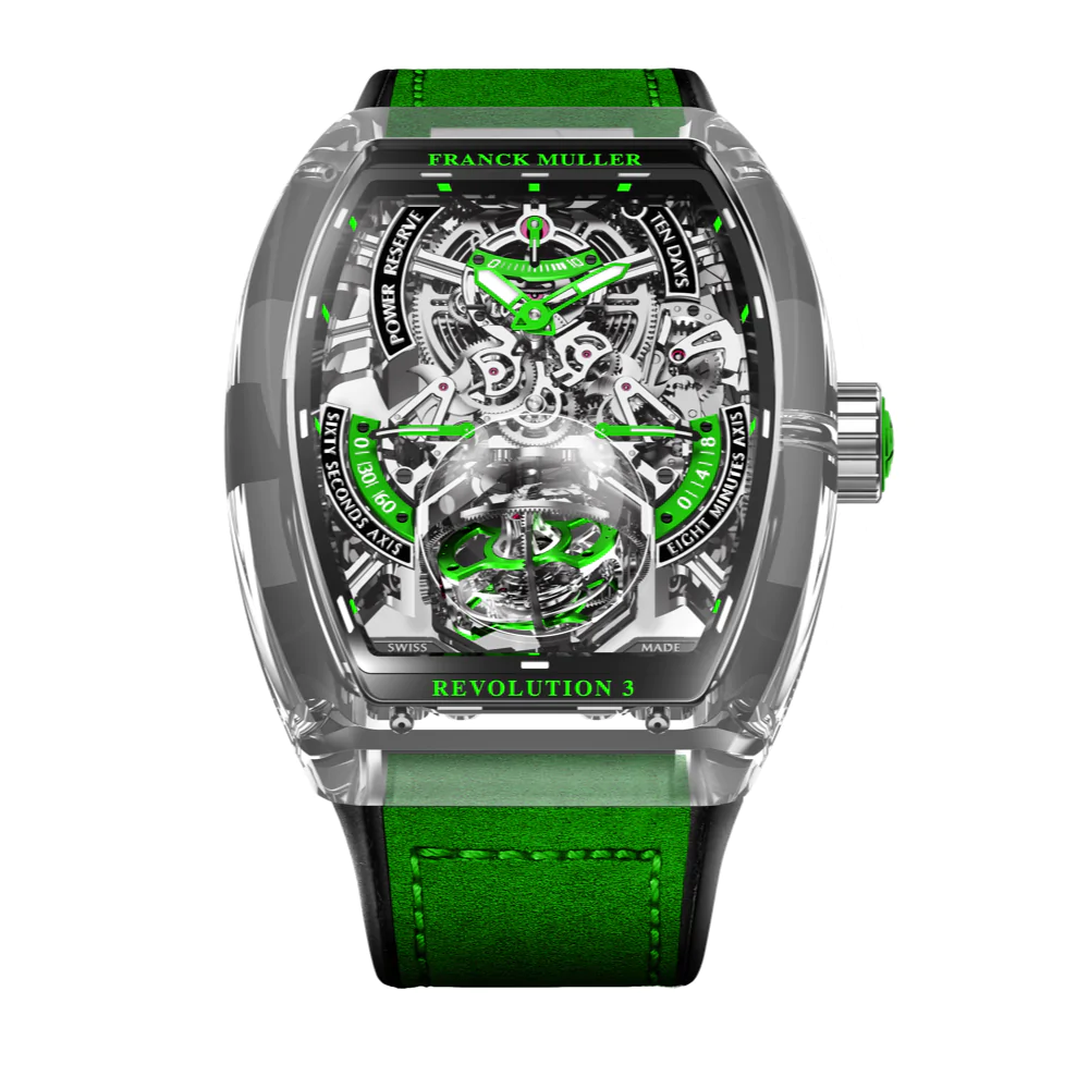 Vanguard Revolution 3 Skeleton Sapphire - Green